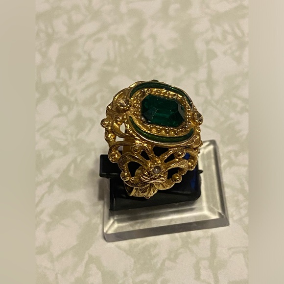 LAST CHANCE 🔥 Vintage Costume Fleur De Lis Adjustable Ring #7993 - Picture 8 of 10